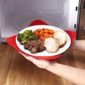 Cloth Microwave Bowl Huggers for Holding Hot Dishes - Set of 4