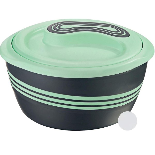 3-Pc 1qt, 2qts, and 2.6qts Insulated Bowl with Lid Casserole Dish Set, Green