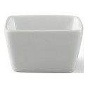 Gardens White Porcelain Square Dipped Bowl