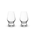 Footed Crystal Glasses, Set of 2, 8 Oz