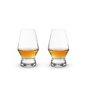 Footed Crystal Glasses, Set of 2, 8 Oz