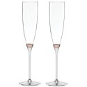 Rosy Glow Toasting Flute Pair