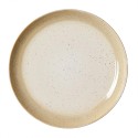 Beige Reactive Stoneware Dinner Plate 10.5