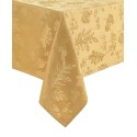 Elegant Woven Leaves Jacquard Damask Tablecloth, 60