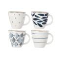 Blue Bay Set/4 Assorted Dessert Mugs