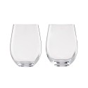 Festive Stemless Wine Glasses, Set of 2