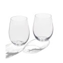 Festive Stemless Wine Glasses, Set of 2