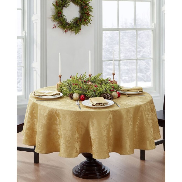 Jacquard Holiday Tablecloth - 60