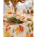 Autumn Leaves Fall Printed Napkins, Set of 8