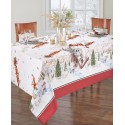 Santa's Snowy Sleighride Tablecloth - 60