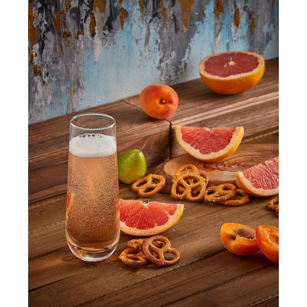 Stem Less Champagne Flutes - Set of 4