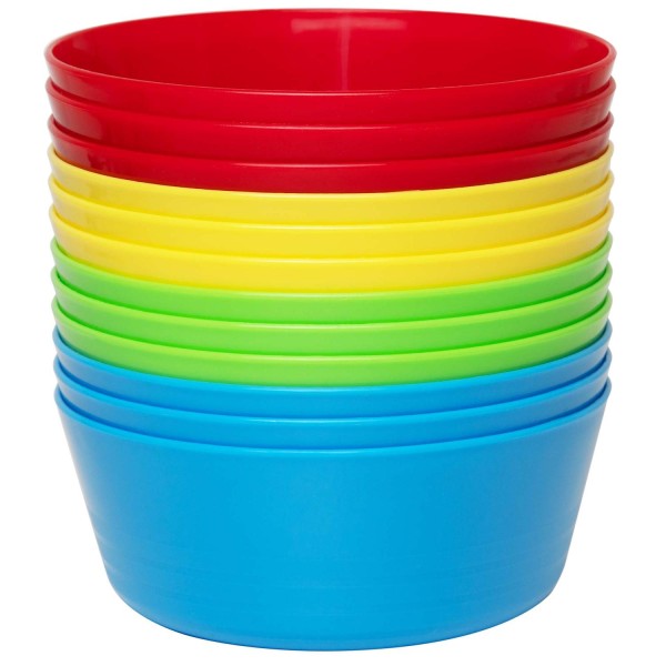 Kids Bowls Plastic Bowls Set of 12