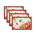 Swaying Leaves Bordered Fall Placemat, Set of 4, 13