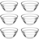 6pcs Glass Pudding Bowls Jelly Cups Small Clear Glass Bowls