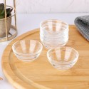 6pcs Glass Pudding Bowls Jelly Cups Small Clear Glass Bowls