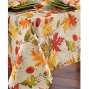 Autumn Leaves Fall Printed Tablecloth, 52