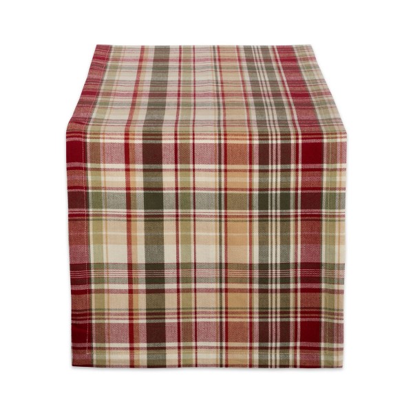 Give Thanks Plaid Table Runner