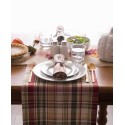 Give Thanks Plaid Table Runner