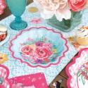 Floral Pink Paper Dessert Plates, 8ct