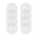 8 Pack Appetizer Plates, Clear