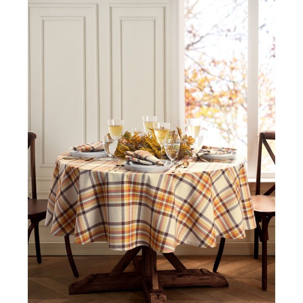 Russet Plaid Table Linens Collection