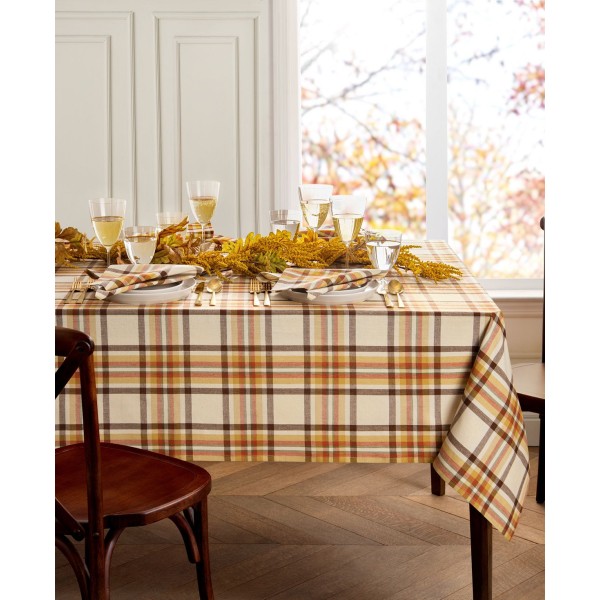 Russet Plaid Table Linens Collection