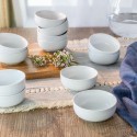 Porcelain Round Ramekin Dip Bowls, Set of 12