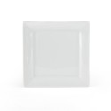 Square Porcelain Salad Plates, White, Set of 6