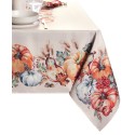 Botanical Harvest Pumpkin Engineered Tablecloth, 52