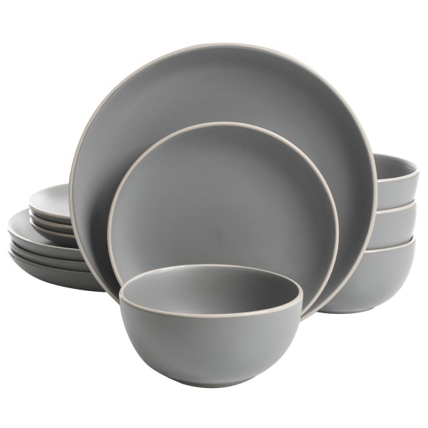 Matte 12-Piece Dinnerware Set