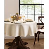 Solid Texture Water and Stain Resistant Tablecloth, 70