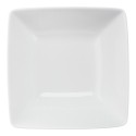 Porcelain Square-Shaped Dinner Bowl, White