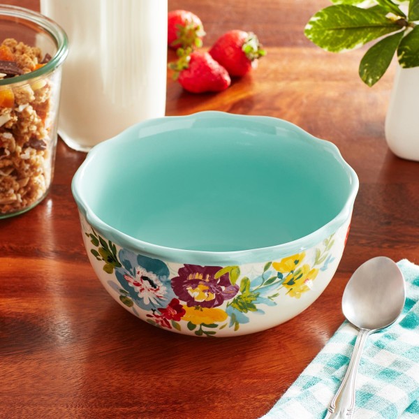 Sweet Romance Blue Ceramic Bowl