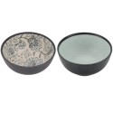 Bamboo 2 Pack Dip Bowl, Teal & Floral