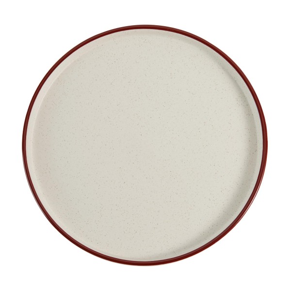 Stoneware Dinnerware Sets, 12-Piece Dish Set, Cream White